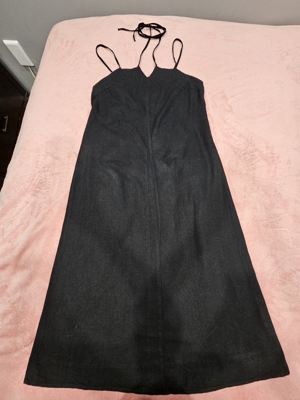 Universal Thread Black Halter & Spaghetti Strap Midi Dress